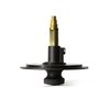 Thrifco Plumbing 1/2 Inch FIP x 3/8 Inch Comp x 1/4 Inch Comp Multi Turn Brass Angle Stop 4405591